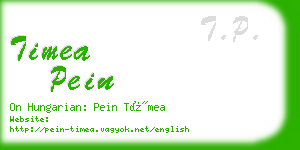 timea pein business card